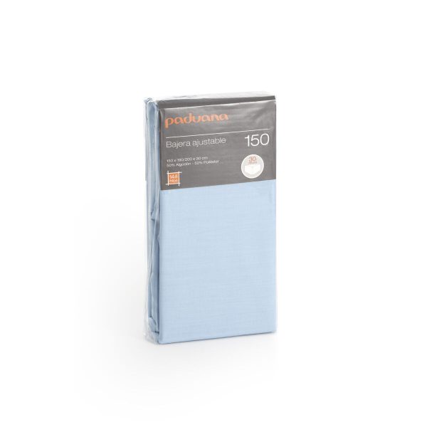 Fitted bottom sheet Paduana Light Blue Single 90 x 30 x 200 cm