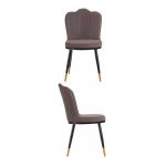 Armchair Gift Decor Black Purple Golden 53 x 88 x 67 cm Shell