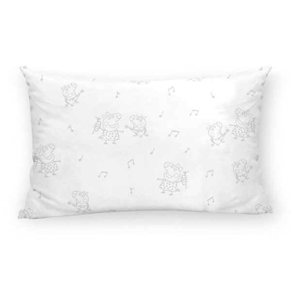 Pillowcase Peppa Pig Grey Multicolour 175 Threads 30 x 50 cm 100% cotton
