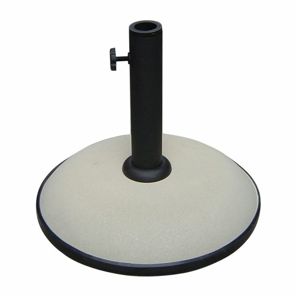 Marbueno Round Umbrella Base Cement 36×29.5 cm 11KG White Garden, Pool, Terrace 10445