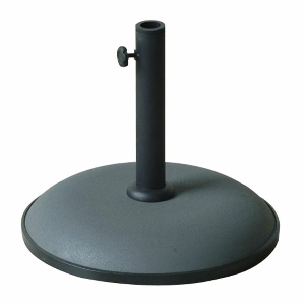 Marbueno Round Umbrella Base Cement 41.5×35 cm 15KG Grey Garden, Pool, Terrace 10446