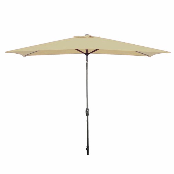 Marbueno Umbrella Steel 8 Ribs 200×300 cm Brown Garden, Pool, Terrace 10492