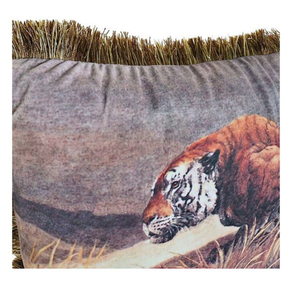Cushion DKD Home Decor Aluminium Colonial Jungle (2 Units) (2 Pieces)
