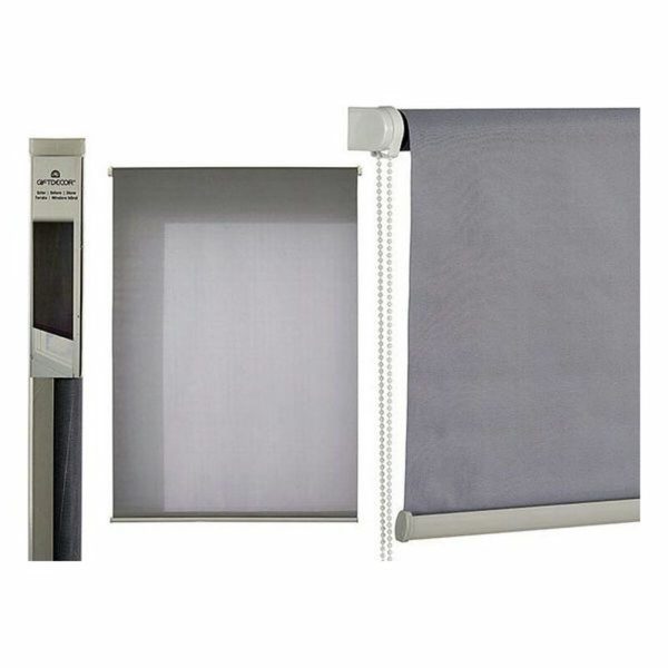 Roller blinds Gift Decor Grey Plastic 5 x 131 x 5 cm