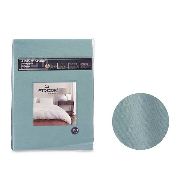Bedding set Gift Decor Green King size 3 Pieces