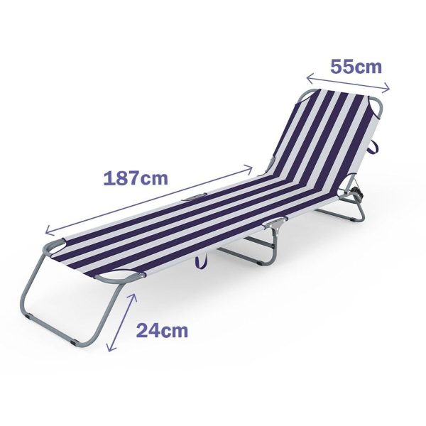 Sun-lounger Marbueno 187 x 24 x 55 cm