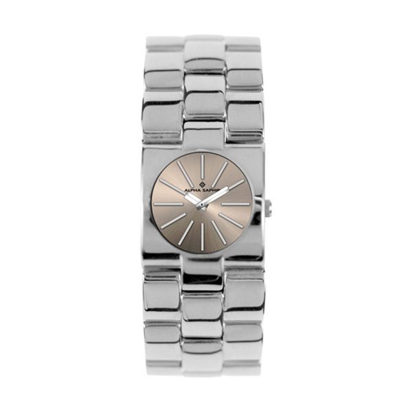 Unisex Watch Alpha Saphir 271K Beige Silver