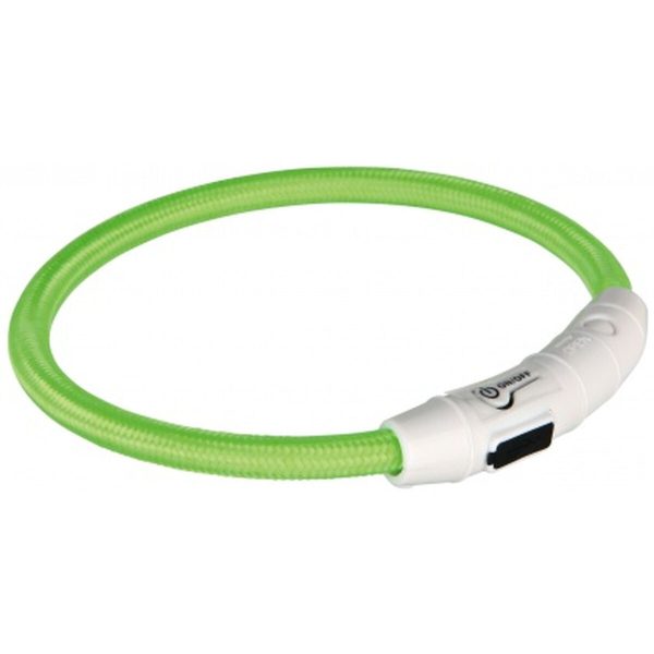 LED Collar for Pets Trixie Flash USB Green