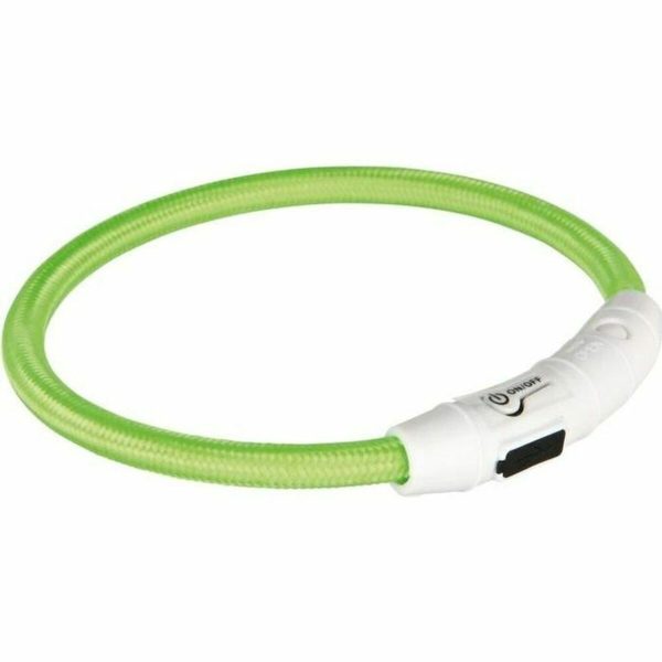 LED Collar for Pets Trixie Flash USB Green