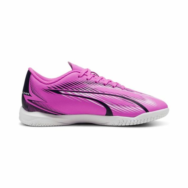 Children’s Indoor Football Shoes Puma Ultra Play White Dark pink Children’s Unisex