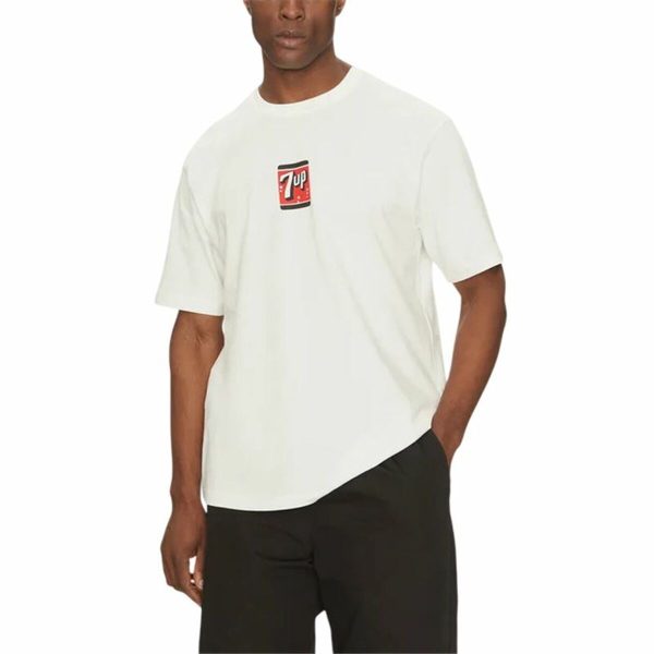 Men’s Short Sleeve T-Shirt Only & Sons Ons7Up Rlx Ss Beige