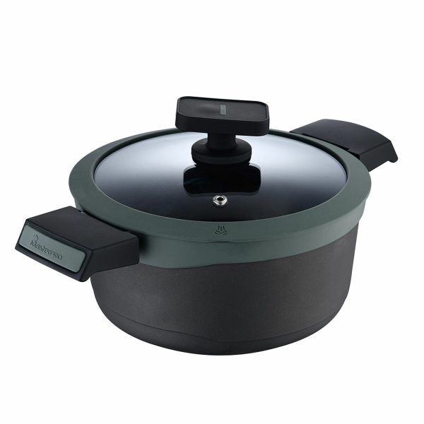 Casserole with lid Masterpro GASTRO REECO MP Black
