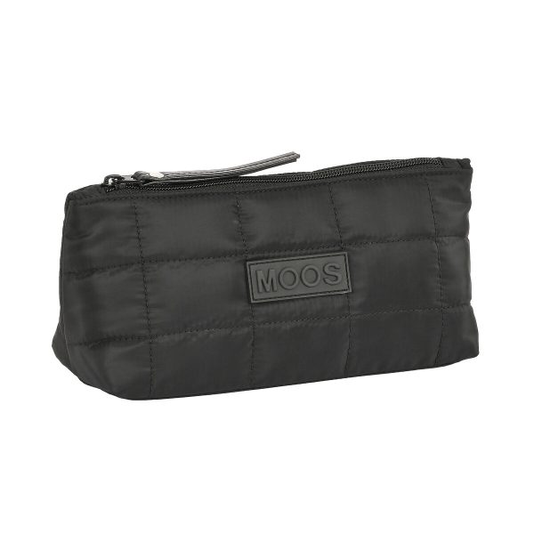 School Toilet Bag Moos Negro Black Padded 23 x 12 x 8 cm