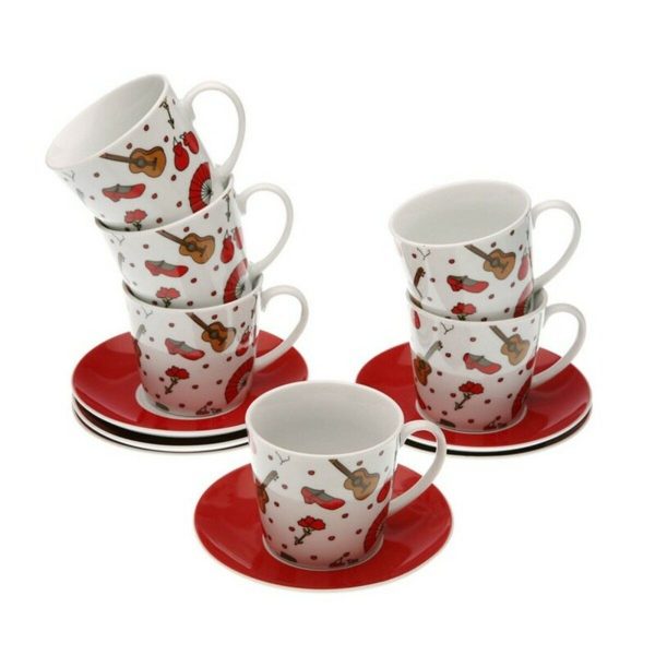 Piece Coffee Cup Set Versa Porcelain (6 Pieces)