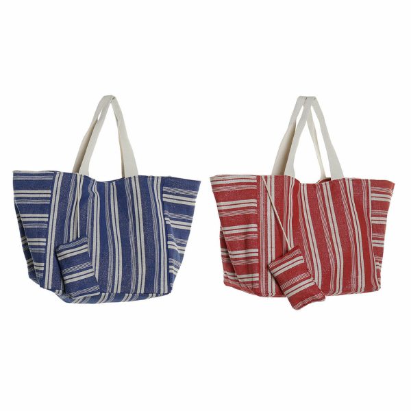 Bag DKD Home Decor Blue Red Aluminium 39 x 26 x 34 cm Purse