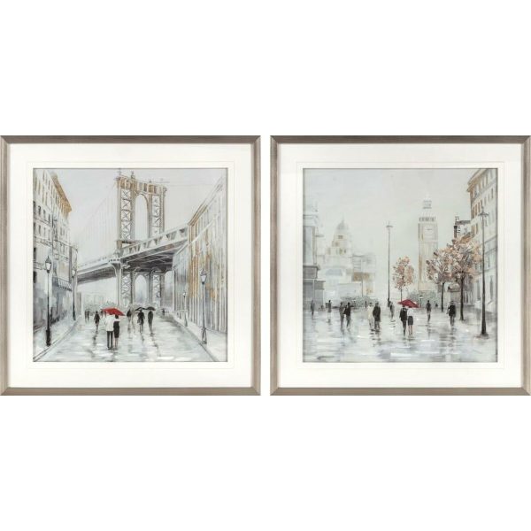 Canvas DKD Home Decor polystyrene Canvas 60 x 3 x 60 cm 63 x 3 x 63 cm