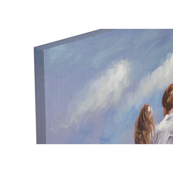 Canvas Home ESPRIT Canvas MDF Wood 70 x 3 x 100 cm