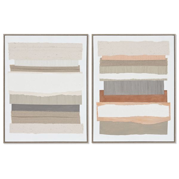 Canvas Home ESPRIT Pinewood Canvas 62 x 4,5 x 82 cm 62,3 x 4,5 x 82,3 cm
