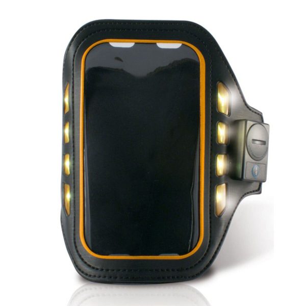 Sports Bracelet with LED KSIX 4″ Black Neoprene
