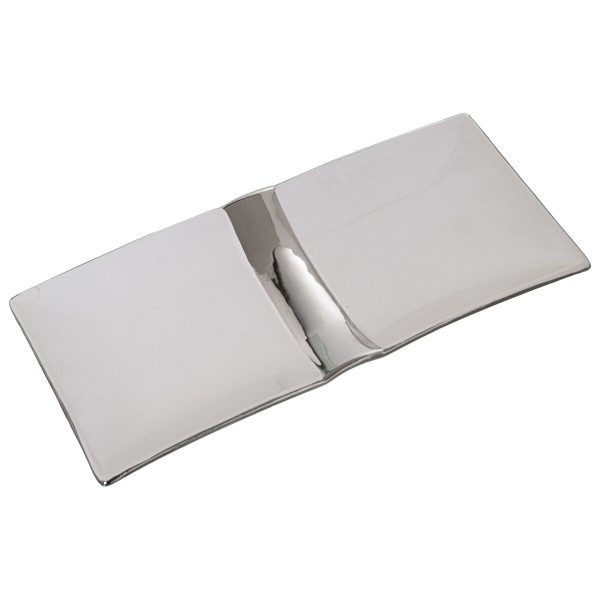 Centerpiece Alexandra House Living White Silver Ceramic 31 x 14 x 3 cm