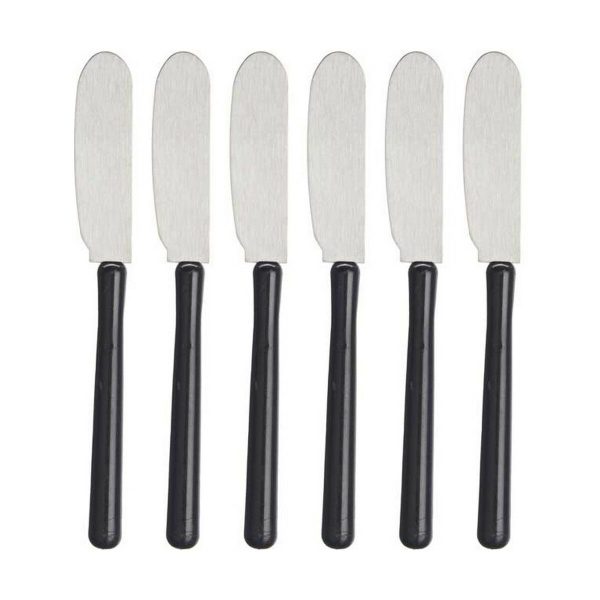 Butter Knife Kinvara Black Silver Plastic 1 x 20 x 13 cm