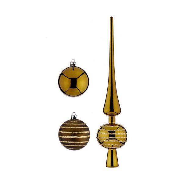 Christmas bauble Krist+ Green PVC Hanging decoration 19 Pieces