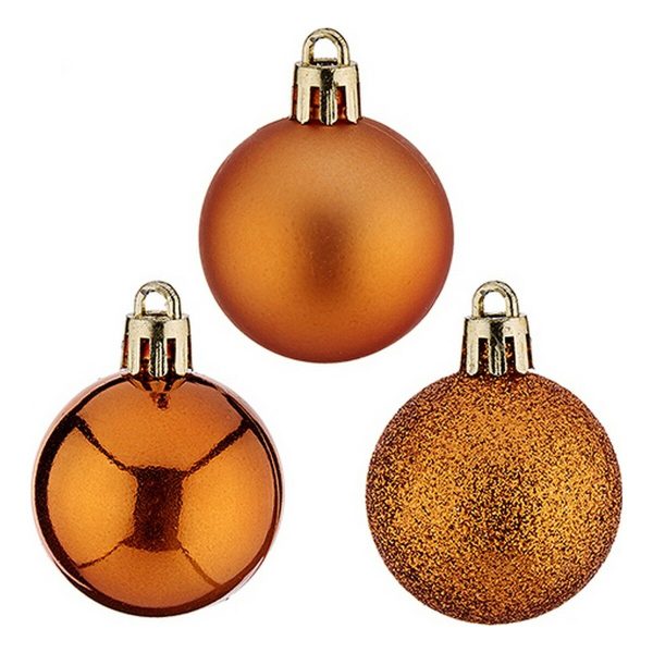 Christmas Baubles Krist+ Orange Plastic Ø 4 cm 12 Units
