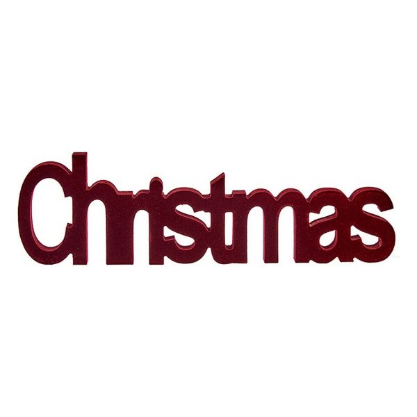 Decorative Figure Krist+ Christmas Red 11 x 2,5 x 36,5 cm