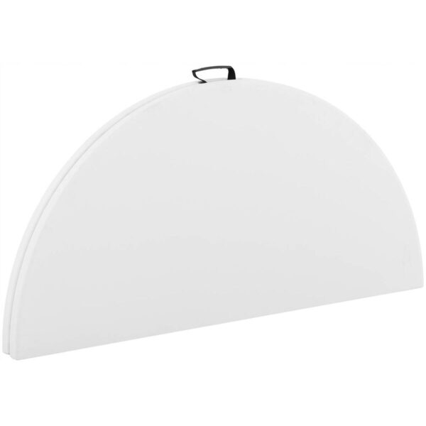 Marbueno Folding Table Resin White D.122×74 cm Catering, Beach & Camping 10530
