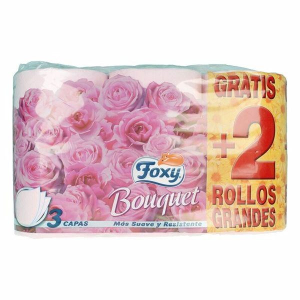 Toilet Roll Foxy Bouquet 3 layers 6 Pieces
