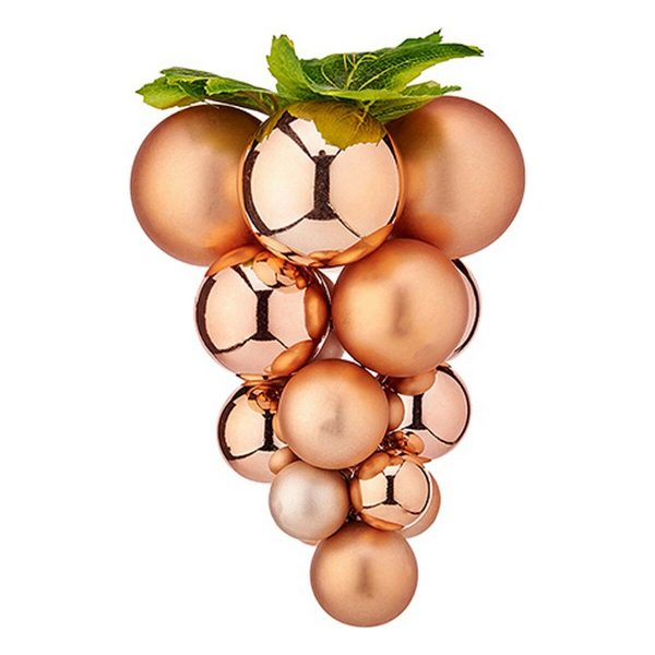 Christmas Bauble Krist+ Copper Plastic Grapes Small