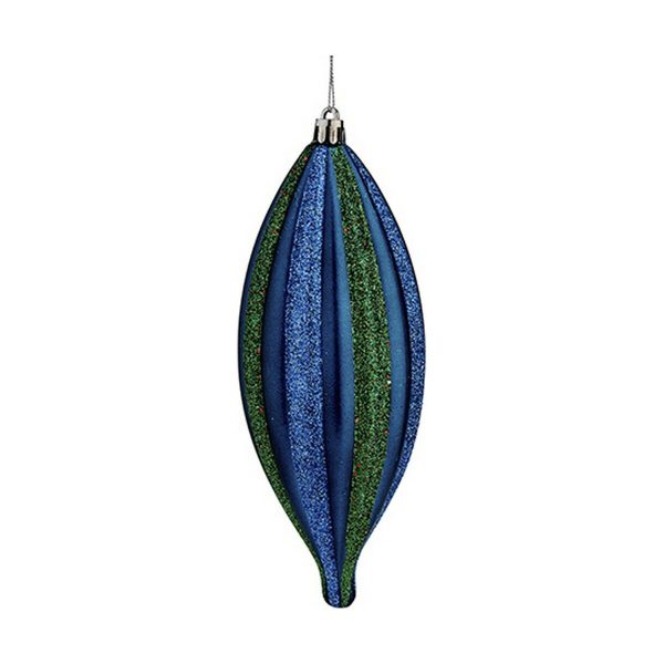 Christmas bauble Krist+ Blue Green PVC 8,5 x 3,5 x 19 cm Streched