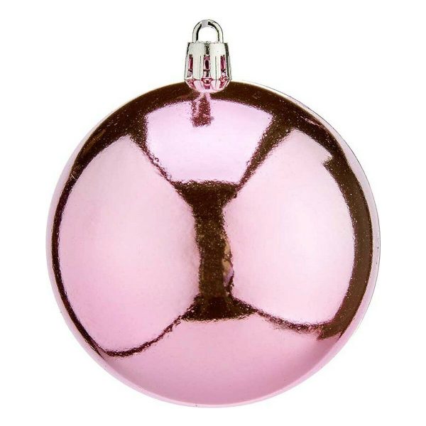 Christmas Baubles Krist+ K1912475-4 Pink Plastic Ø 8 cm 16 Units