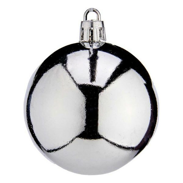 Christmas Baubles Krist+ K1912477-3 Silver Plastic Ø 6 cm 24 Units