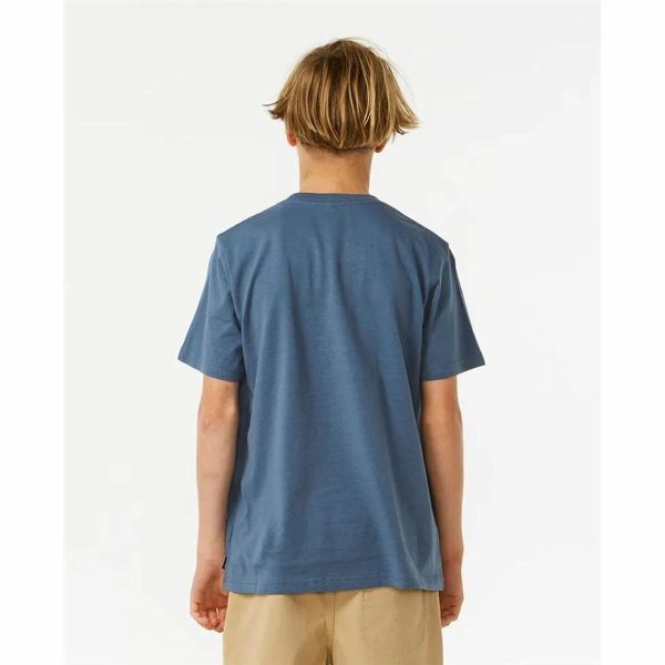 Child’s Short Sleeve T-Shirt Rip Curl Lost Island Blue