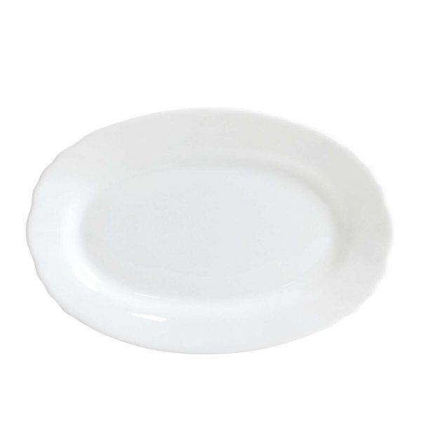 Serving Platter Bormioli Ebro Glass Oval 23 x 15,5 x 2,1 cm (24 Units)