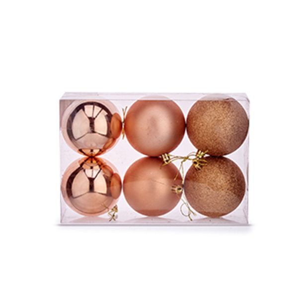Set of Christmas balls Krist+ Copper Plastic (24 Units)