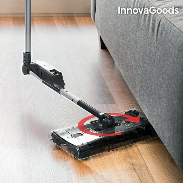 InnovaGoods Rectangular Electric Broom 7.2 V 700 mAh Black Grey
