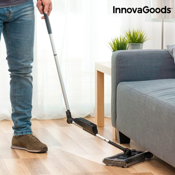 InnovaGoods Rectangular Electric Broom 7.2 V 700 mAh Black Grey