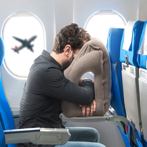 Frontal Inflatable Travel Pillow Snoozy InnovaGoods