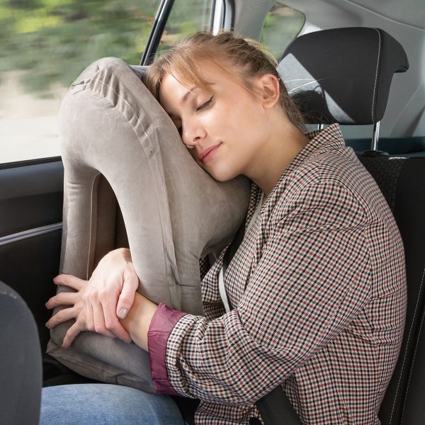 Frontal Inflatable Travel Pillow Snoozy InnovaGoods