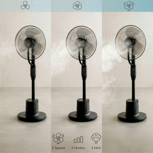 Nebuliser Pedestal Fan with Remote Control Sprair InnovaGoods